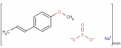 Polyanetholesulfonic acid sodium Structure,55963-78-5Structure