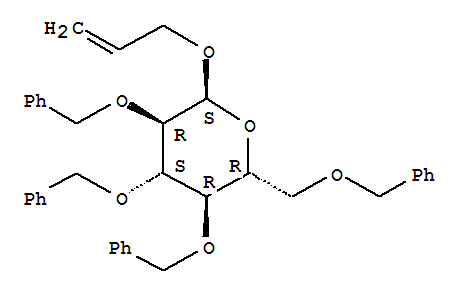 烯丙基-2,3,4,6-四-O-苯甲?；?α-D-吡喃葡萄糖苷結(jié)構(gòu)式_6207-45-0結(jié)構(gòu)式