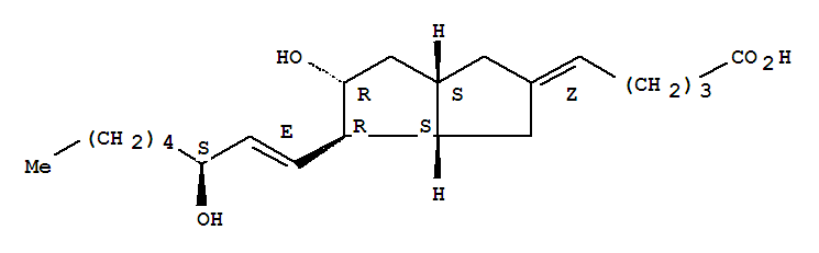 (5Z)-5-[(3as,4r,5r,6as)-5-hydroxy-4-[(1e,3s)-3-hydroxy-1-octen-1-yl]hexahydro-2(1h)-pentalenylidene]pentanoic acid Structure,69609-77-4Structure