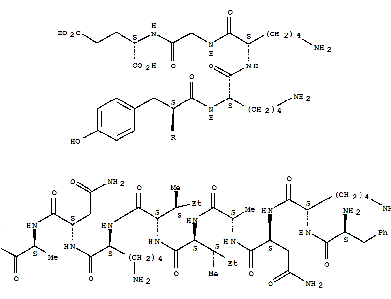 H-phe-lys-asn-ala-ile-ile-lys-asn-ala-tyr-lys-lys-gly-glu-oh Structure,74216-35-6Structure