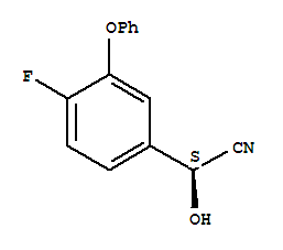 (Alphas)-4-fluoro-alpha-hydroxy-3-phenoxy-benzeneacetonitrile Structure,81496-30-2Structure