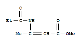 Methyl (2z)-3-(propionylamino)-2-butenoate Structure,856183-39-6Structure