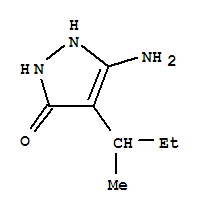 5-Amino-4-sec-butyl-1,2-dihydro-3h-pyrazol-3-one Structure,857988-45-5Structure