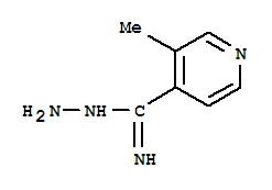 3-Methyl-4-pyridinecarboximidic acid hydrazide Structure,865610-60-2Structure