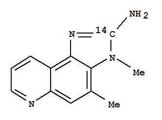 2-Amino-3,4-dimethyl-3h-imidazo[4,5-f]quinoline-2-14c Structure,86984-31-8Structure