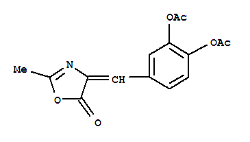 4-(3,4-Diacetoxybenzal)-2-methyl-5-oxazolone Structure,87950-39-8Structure