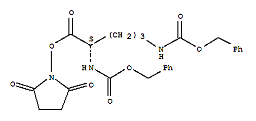 2,5-Dioxo-1-pyrrolidinyl n<sup>2</sup>,n<sup>5</sup>-bis[(benzyloxy)carbonyl]-l-ornithinate Structure,90970-61-9Structure