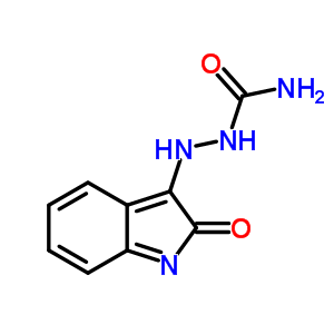 Hydrazinecarboxamide,2-(1,2-dihydro-2-oxo-3h-indol-3-ylidene)- Structure,10065-23-3Structure