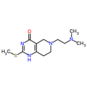 Pyrido[4,3-d]pyrimidin-4(3h)-one,6-[2-(dimethylamino)ethyl]-5,6,7,8-tetrahydro-2-(methylthio)- Structure,1026-34-2Structure