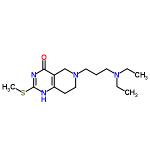 Pyrido[4,3-d]pyrimidin-4(3h)-one,6-[3-(diethylamino)propyl]-5,6,7,8-tetrahydro-2-(methylthio)- Structure,1036-62-0Structure