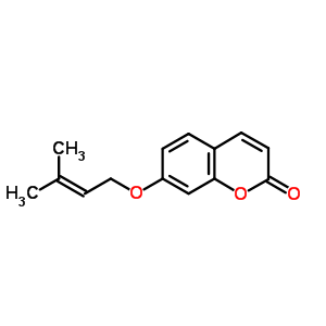 2H-1-benzopyran-2-one,7-[(3-methyl-2-buten-1-yl)oxy]- Structure,10387-50-5Structure