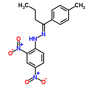 N-[1-(4-methylphenyl)butylideneamino]-2,4-dinitro-aniline Structure,10425-44-2Structure