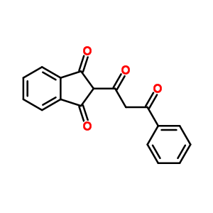 1H-indene-1,3(2h)-dione,2-(1,3-dioxo-3-phenylpropyl)- Structure,10437-95-3Structure