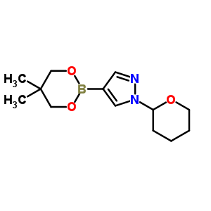 1-(2-Tetrahydropyranyl)-1h-pyrazole-4-boronic acid neopentyl glycol ester Structure,1072944-26-3Structure