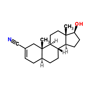 17β-hydroxy-5α-androst-2-ene-2-carbonitrile Structure,1093-60-3Structure