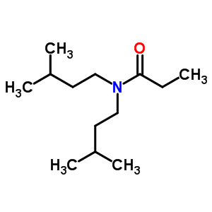 Propanamide,n,n-bis(3-methylbutyl)- Structure,1114-68-7Structure