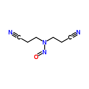 Propanenitrile,3,3-(nitrosoimino)bis- Structure,1116-82-1Structure