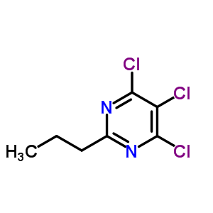 Pyrimidine,4,5,6-trichloro-2-propyl- Structure,1199-76-4Structure