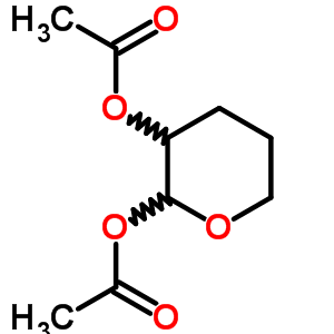 2H-pyran-2,3-diol,tetrahydro-, 2,3-diacetate Structure,1204-56-4Structure