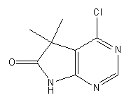 4-Chloro-5,7-dihydro-5,5-dimethyl-6h-pyrrolo[2,3-d]pyrimidin-6-one Structure,1226804-02-9Structure