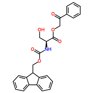 N-(9-fluorenylmethoxycarbonyl)-l-serine phenacyl ester Structure,125760-26-1Structure