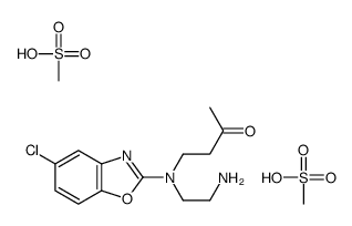 4-((2-Aminoethyl)(5-chlorobenzo[d]oxazol-2-yl)amino)butan-2-one (dimethanesulfonate) Structure,1276666-12-6Structure