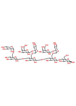 Hexopyranosyl-(1->2)pentopyranosyl-(1->6)-[hexopyranosyl-(1->2)pentopyranosyl-(1->6)-[pentopyranosyl-(1->6)hexopyranosyl-(1->4)]hexopyranosyl-(1->4)]hexopyranosyl-(1->4)hexopyranose Structure,129865-06-1Structure