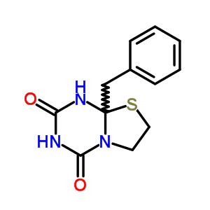 2H-thiazolo[3,2-a]-1,3,5-triazine-2,4(3h)-dione,tetrahydro-8a-(phenylmethyl)- Structure,13146-75-3Structure