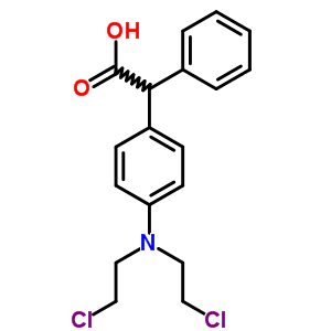 2-[4-[Bis(2-chloroethyl)amino]phenyl]-2-phenyl-acetic acid Structure,13196-60-6Structure