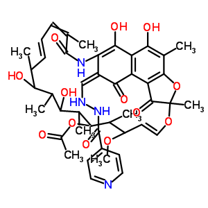 3-(Isonicotinoylhydrazonomethyl) rifamycin Structure,13292-53-0Structure