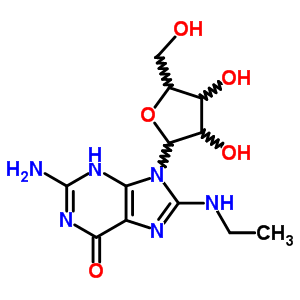 Inosine,2-amino-8-(ethylamino)-(8ci) Structure,13389-06-5Structure