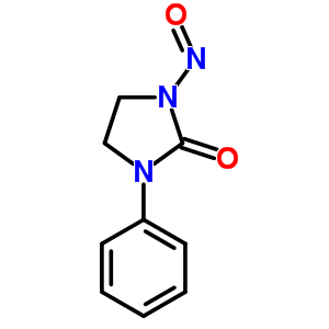 2-Imidazolidinone,1-nitroso-3-phenyl- Structure,13907-88-5Structure