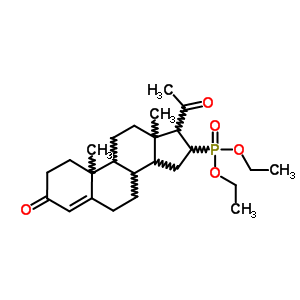 Phosphonic acid,(3,20-dioxopregn-4-en-16-yl)-, diethyl ester (8ci) Structure,14413-05-9Structure