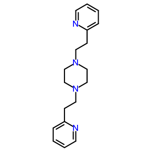 Piperazine,1,4-bis[2-(2-pyridinyl)ethyl]- Structure,14549-75-8Structure