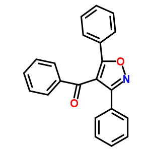 Methanone,(3,5-diphenyl-4-isoxazolyl)phenyl- Structure,14688-28-9Structure