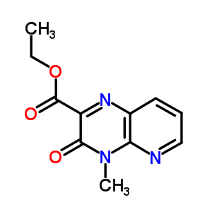 Pyrido[2,3-b]pyrazine-2-carboxylicacid, 3,4-dihydro-4-methyl-3-oxo-, ethyl ester Structure,1471-86-9Structure