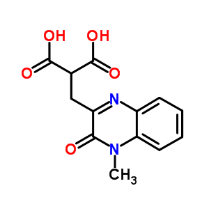 Propanedioic acid,2-[(3,4-dihydro-4-methyl-3-oxo-2-quinoxalinyl)methyl]- Structure,1501-39-9Structure