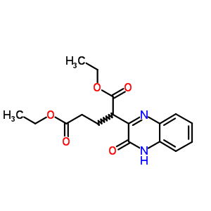 Pentanedioic acid,2-(3,4-dihydro-3-oxo-2-quinoxalinyl)-, 1,5-diethyl ester Structure,1501-73-1Structure