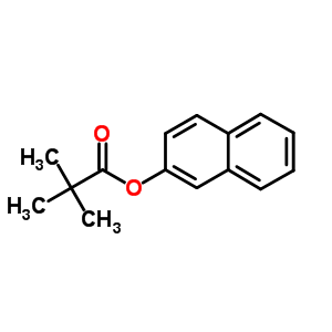 Propanoic acid,2,2-dimethyl-, 2-naphthalenyl ester Structure,1503-86-2Structure