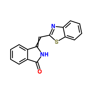 1H-isoindol-1-one,3-(2-benzothiazolylmethylene)-2,3-dihydro- Structure,15302-67-7Structure