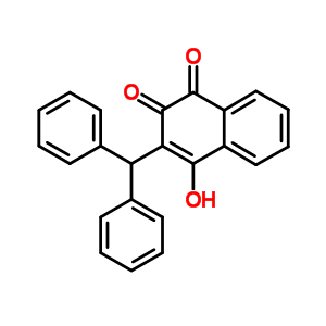 1,4-Naphthalenedione,2-(diphenylmethyl)-3-hydroxy- Structure,15451-44-2Structure