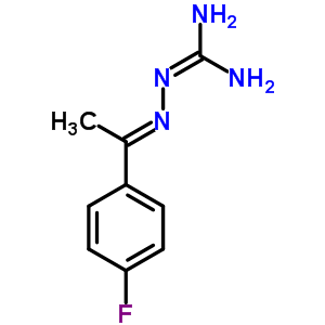 Hydrazinecarboximidamide,2-[1-(4-fluorophenyl)ethylidene]-, hydrochloride (1:1) Structure,1549-59-3Structure