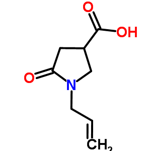 1-Allyl-5-oxopyrrolidine-3-carboxylic acid Structure,16199-99-8Structure