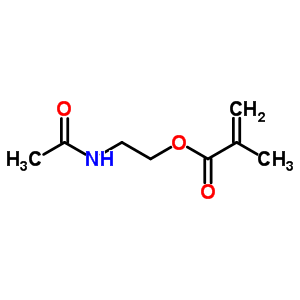 2-Propenoic acid,2-methyl-, 2-(acetylamino)ethyl ester Structure,16328-37-3Structure