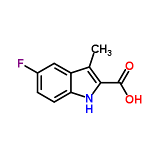 5-Fluoro-3-methyl-1H-indole-2-carboxylic acid Structure,16381-46-7Structure