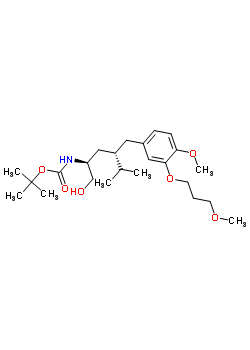 Carbamic acid, [(1s,3s)-1-(hydroxymethyl)-3-[[4-methoxy-3-(3-methoxypropoxy)phenyl]methyl]-4-methylpentyl]-, 1,1-dimethylethyl ester Structure,172900-82-2Structure