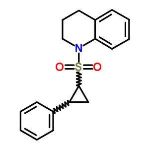 Quinoline,1,2,3,4-tetrahydro-1-[(2-phenylcyclopropyl)sulfonyl]-, trans-(8ci) Structure,17299-24-0Structure