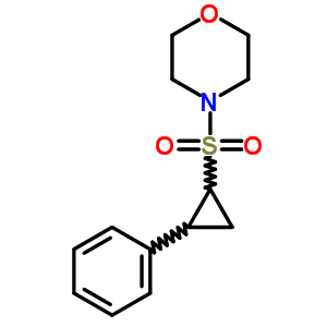 Morpholine,4-[(2-phenylcyclopropyl)sulfonyl]-, trans-(8ci,9ci) Structure,17299-25-1Structure