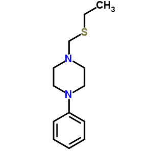 1-(Ethylsulfanylmethyl)-4-phenyl-piperazine Structure,17300-29-7Structure