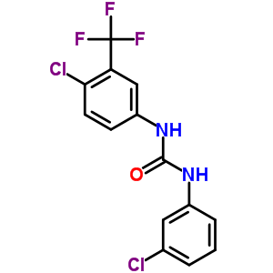 1-(3-Chlorophenyl)-3-[4-chloro-3-(trifluoromethyl)phenyl]urea Structure,1763-79-7Structure